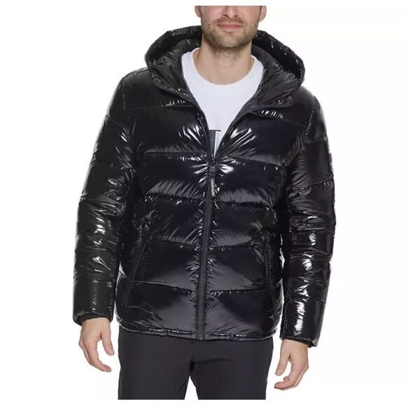 Calvin Klein Other - NWT $250 MSRP Calvin Klein Men's Med Black Shine Water Resistant Puffer Jacket